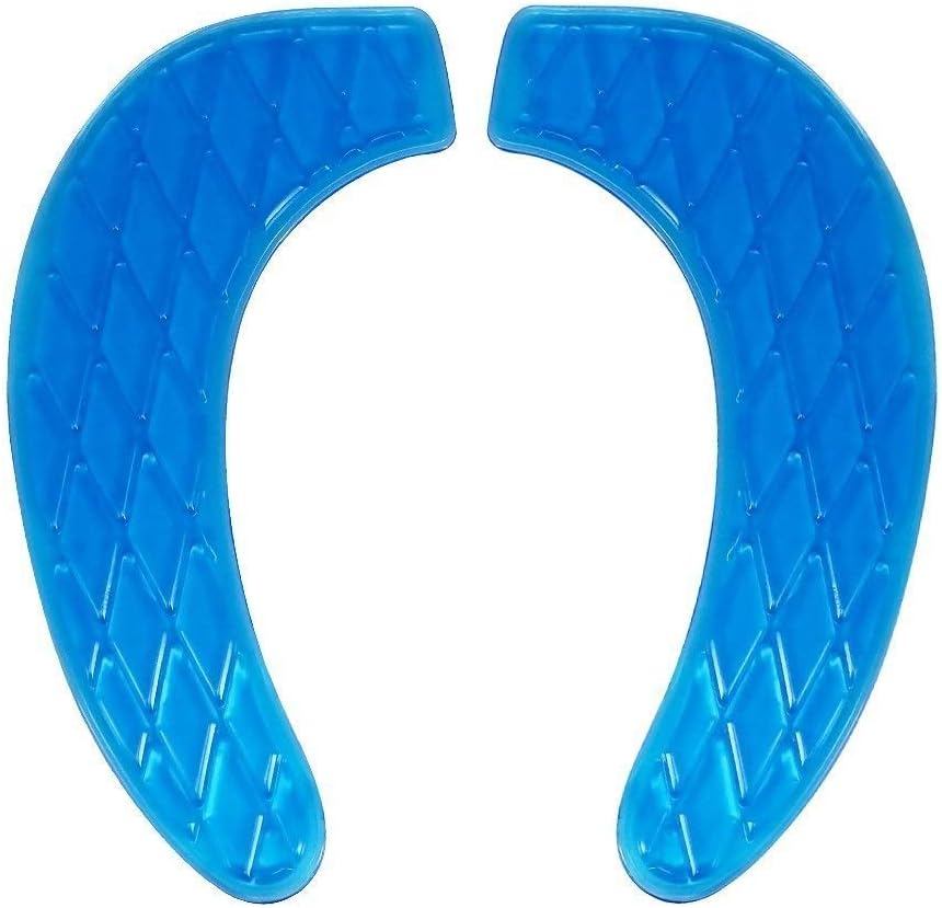 WZP Portable Silicone Toilet Seat,cushion Gel Toilet Seat Cushion Portable And Washable Toilet Seat Cover Universal With Self-Adhesive Design Bathroom Cushion (Blue)