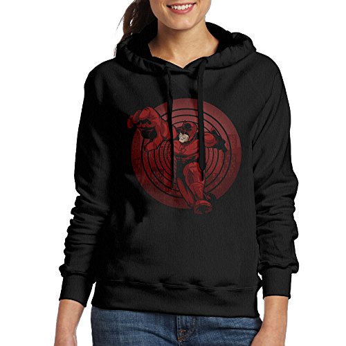 Bekey Women's Daredevil Hoodie Jacket S Black