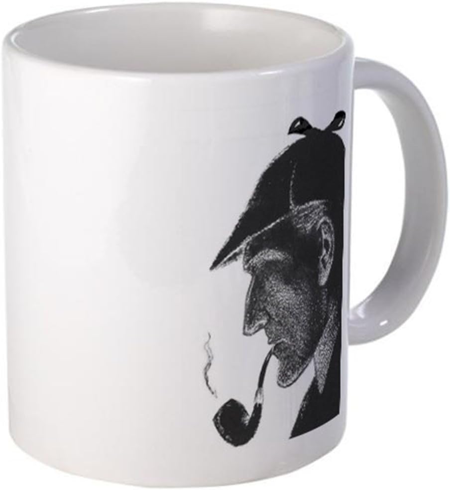 11 Ounce Ceramic Printed Coffee Mug Sherlock Holmes Profile "