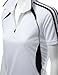 Coolon 2 Tone Collar Zipup Polo T-Shirt White S