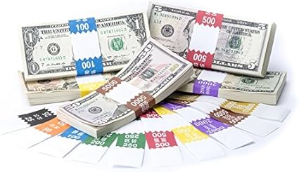 Amazon Aba Barred通貨バンドcomplete Set 25ドル 10 000ドル 100の各 金銭管理 会計用品 文房具 オフィス用品