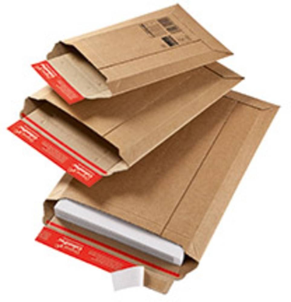Colompac Shipping Pouch Hard Cardboard A3 34 x 50 cm Brown,20 Pack