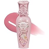 Flower Knows Midsummer Fairytales Coating Lip Lacquer,Glowy Non-Fading Lip Gloss,Hydrating Tinted Lip Oil for Girls&Women,Vegan & Cruelty Free,0.17Fl Oz(G05 Freesia)