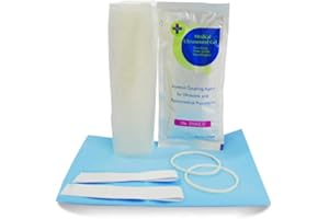 MEDISS Ultrasound Probe Cover - Transducer Cover Latex-Free Sterile Disposable Large Clear, 6" x 32", Individual Packaging (25 pcs)