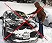 SnowOFF Camo Print Car Windshield Snow Cover Automotive Hood Covers Sun Shade Protector - Windproof Straps, Wings, Suction Cups, Magnets - Bonus Demist Cloth + Blanket - Winter Ice Rain Frost Guard