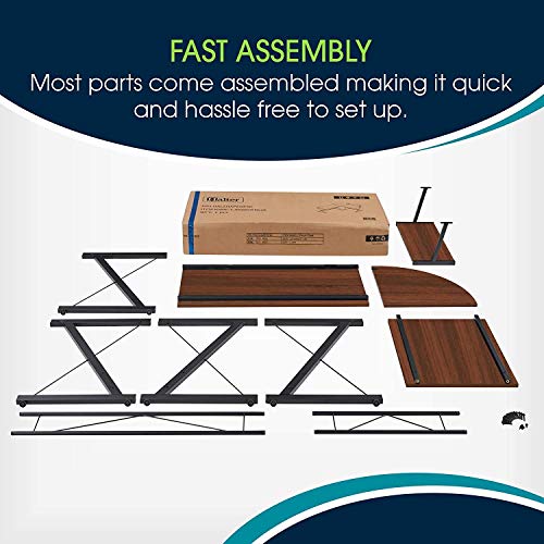 Halter L Shaped Gaming Desk, Modern Corner Desk for Small Space Home