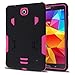 Galaxy Tab 4 Case, kUTECK Heavy Duty rugged impact Dual Layer Hybrid Case cover with Build In Kickstand Protective Case cover For Samsung galaxy Tab 4 7 inch T230 Tablet case cover (Pink)