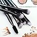 10 pcs Professional Eye Makeup Brushes Kit with a Portable Cosmetic Bag - HEDILINA Makeup Brushes Set, Blending Eyeshadow Eyebrow Concealer Smudge Lip Brushes (Sapphire Blue)
