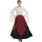 NSPSTT Women Medieval Costume Renaissance Dress Women Victorian Ball Gown Gothic Pirate Costume