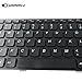 SUNMALL Keyboard Replacement with Frame Compatible with Lenovo Ideapad G580 G580A G585 G585A V580 V585 Z580 Z580A Z585 Z585A N580 N581 N585 N586 Series Laptop Black US Layout
