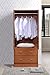 HODEDAH 2 Door Wood Wardrobe Bedroom Closet with Clothing Rod inside Cabinet and 2 Drawers for Storage, Cherry