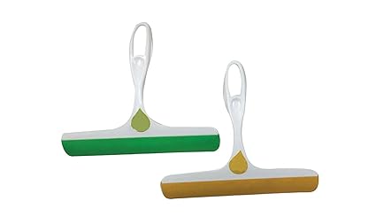 NinjaClean Kitchen Squeegee Wiper (Pack of 2) - Mutli Purpose for Car Windshield, Kitchen Slab, Bathroom Mirror, Tiles