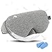 Eye Mask for Sleeping Blackout - AUPHIL 3D Contoured Eye Mask for Lash Extension Blindfold Sleeping Mask for Men Women Side Sleeper 100% Light Blocking, Soft Silk Like Sleep Mask