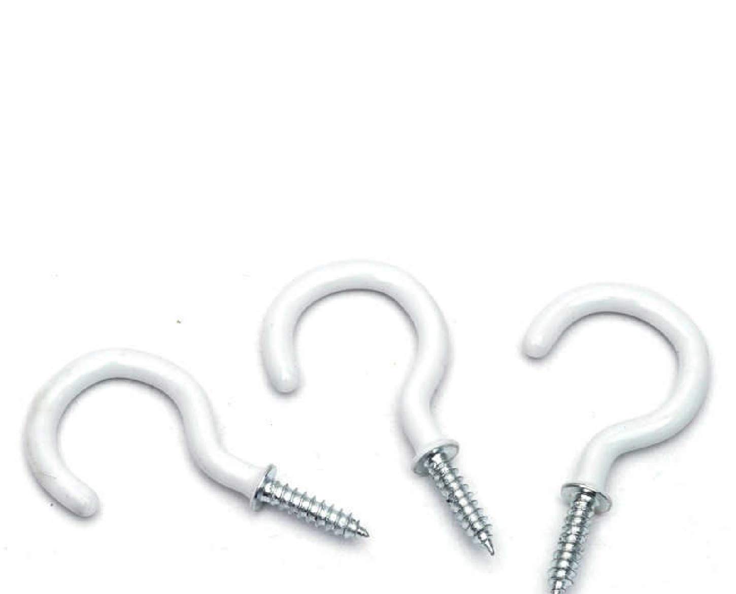 Toytle Crafts Small Screw Half Circle 1 inch Eye Screws 15 Pieces Metal