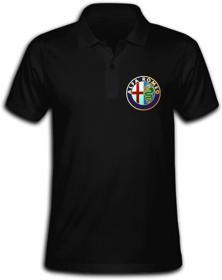Men Alfa Romeo Printing Short Sleeve Polo Shirt