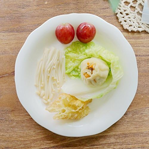 Creative circular home plate/ceramic plate/dish/Western food steak plate/flat/upscale hotel tableware,Flat plate,17.5*17.5*1.8cm