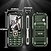 Cectdigi T9900 Rugged 2G GSM Mobile Phone,Shockproof Military-Designed phone with Power Bank Charging Function,15800mAh,2.8inch Display,Dual SIM Cards,Flashlight Equipped,Voice Broadcast (Green)