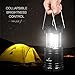 Oak Leaf Ultra Bright Portable LED Camping Lantern for Outdoor,Emergency,Hurricanes,Hiking,Hunting,Storm (Black, Collapsible)