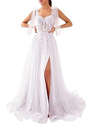 Dymaisei Sweetheart Lace Prom Dresses Spaghetti