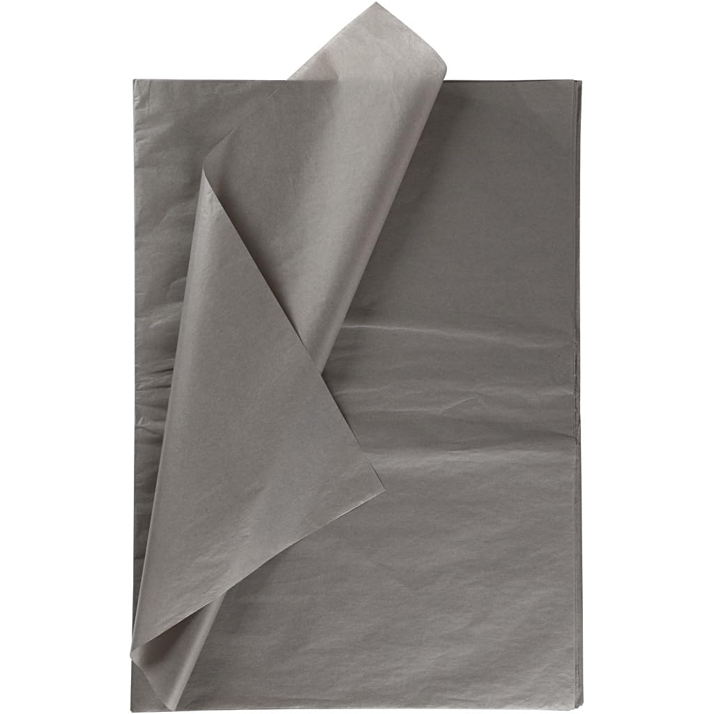 CREATIV 20815 Tissue Paper, sheet 50x70 cm, 14 g, grey, 25sheets