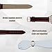 Men's Quartz Wrist Watch Waterproof Analog Roman Numeral Casual Watch with Second Dial Leather Watches -Brown