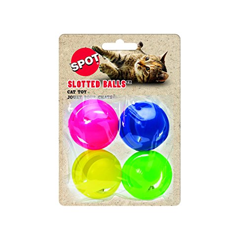 Ethical Slotted Balls Cat Toy, 4-Pack