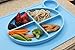 ChooseMyPlate - all-in-one Silicone Placemat with cup holder and nutritional guidelines for babies, toddlers, and kids - BPA free non-slip food divider dinnerware for kids - Color: (Blue)