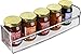 DecoBros 2 Pack Wall Mount Single Tier Mesh Spice Rack, Chrome