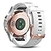 PlayBetter Garmin Fenix 5S Sapphire (Rose Gold with White Band) Power Bundle | Includes HD Screen Protectors, Hard Case & PlayBetter Portable Charger | Multi-Sport Watch, Sapphire | Bundle