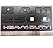2Pc Dodge Ram 2500 Heavy Duty & 2Pc Cummins Turbo Emblems Nameplate, 3D ABS Stickers Decals Auto Badge Replacement for Dodge Ram 2500