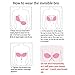 Blisstime Strapless Bras Self Adhesive Silicone Invisible Push-up Bras with Drawstring, Reusable Backless Bras for Women (B, Beige)