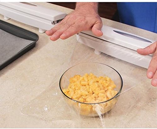 8th team Plastic wrap cutter, food freshness wraptastic dispenser, preservative film unwinding cutting ,foil cling wrap kitchen accessories - Easy to use wrap dispener, just pull, press, cut and wrap.
