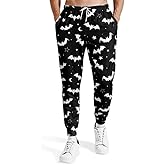 Mens Sweatpants 80s 90s Retro Joggers Sports Funny Workout Party Gym Pants with Pockets