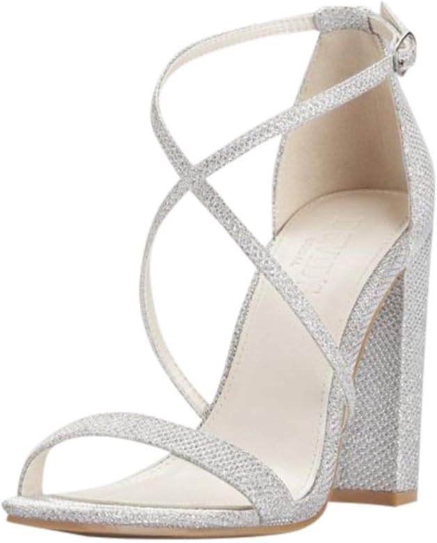 david's bridal shoes silver