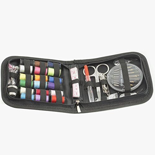 SMTFCO Sewing Kit,Sewing Accesories 25 PCS,Black Case and Accessories