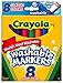 Crayola Broad Point Washable Markers, 8 Markers, Classic Colors Pack of 6