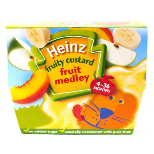 Medley Custard Heinz Baby Custard Heinz Month Fruity Custard Fruit