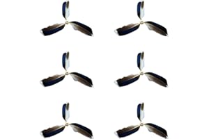 BSLOB Spinning Feather Propeller Refills for Cat Wand Toy, Cat Toy Wand Attachment Replacement with Lobster Clasp (6-Pack)