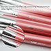 Qivange Kabuki Makeup Brushes, Premium Foundation Eyeshadow Powder Brushes(10pcs, Pink with Silver) 