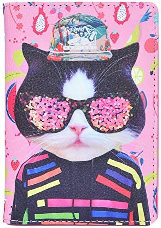 Era Innovative Gifting Multi Utility Passport Cover with HEE Cat Design for Adults and Kids with Card Holder 15 x 10 x 2 cms Pink Color