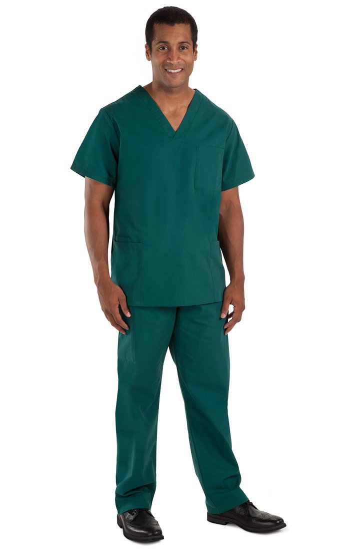 NCD Medical X-Small Hunter Green Scrub Pants