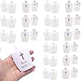 tuhanying-us 40 Pieces 60ml Catholic Christian Holy Water Bottle Empty Holy Water Bottles Set Gold Cross Holds Container for Home Kitchen Party Decorative Accessories