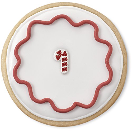 Wilton Mini Candy Cane Edible Cupcake Toppers, red, green Pricepulse