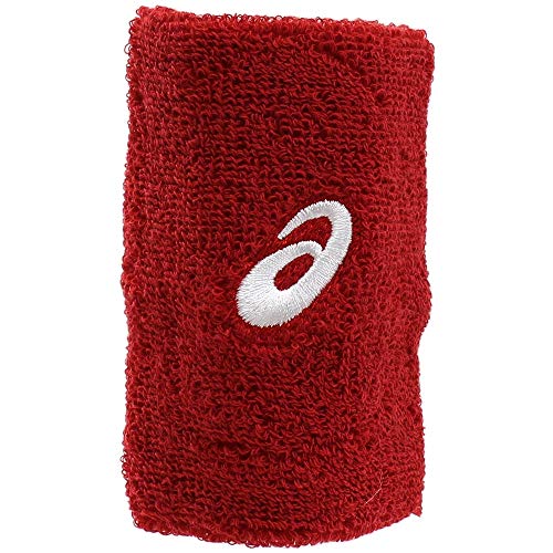 ASICS Wristbands, Red, One Size