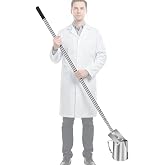 Maxdot 1 Pcs Water Sampler Dipper, 3.6-9.8 ft, 1000 ml, Stainless Steel | Telescopic Pole, Sample Ladle, Pendulum Beaker with Weighted Hook, Lab Testing and Environmental Analysis Tool