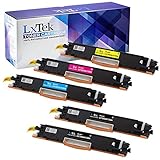 LxTek Compatible Toner Cartridge Replacement Set For HP 130A (2 Black|1 Cyan|1 Magenta|1 Yellow) 5 Pack CF350A CF351A CF353A CF352A For Use With HP Color LaserJet Pro MFP M176N MFP M177FW