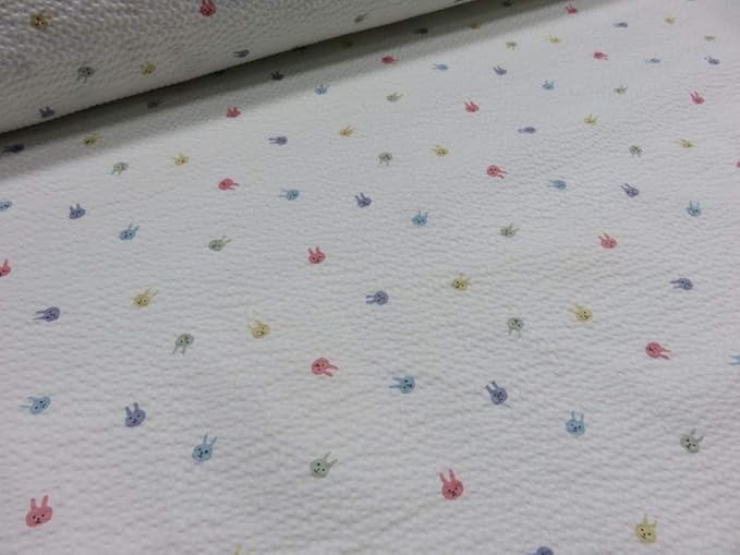 Amazon リップル ミニうさぴょん オフ 生地 布地 ゆかた 浴衣 じんべい 甚平 布 生地 通販