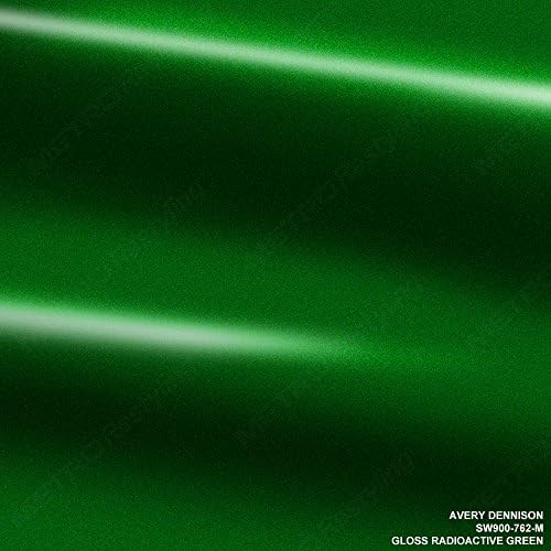 Avery SW900-762-M GLOSS RADIOACTIVE GREEN 5ft x 1ft (5 sq/ft) Supreme Vinyl Car Wrap Film