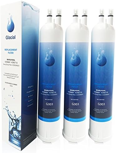Glacial Pure Refrigerator Water Filter Replacement for 4396841, 4396710, Filter 3, EDR3RXD1, Kenmore 46-9030