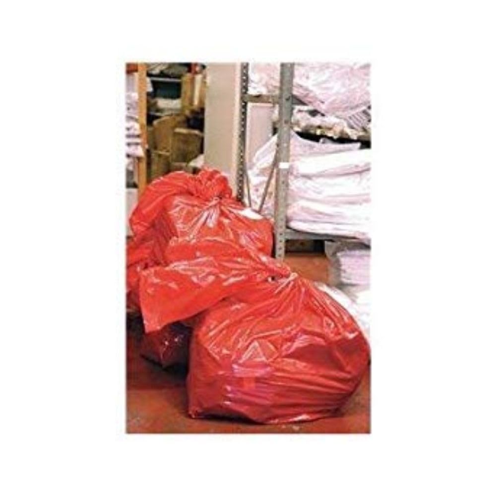 EAST RIDING SACK RSB/4 Laundry Soluble Strip Bags, 457 mm x 711 mm x 965 mm, 80 L, Red (Pack of 200)